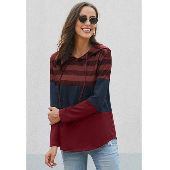 LO Tops - 💃🏻ALIYAH Womens Hooded Long Sleeve Top💃🏻